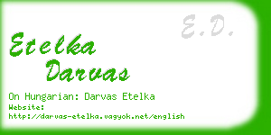 etelka darvas business card